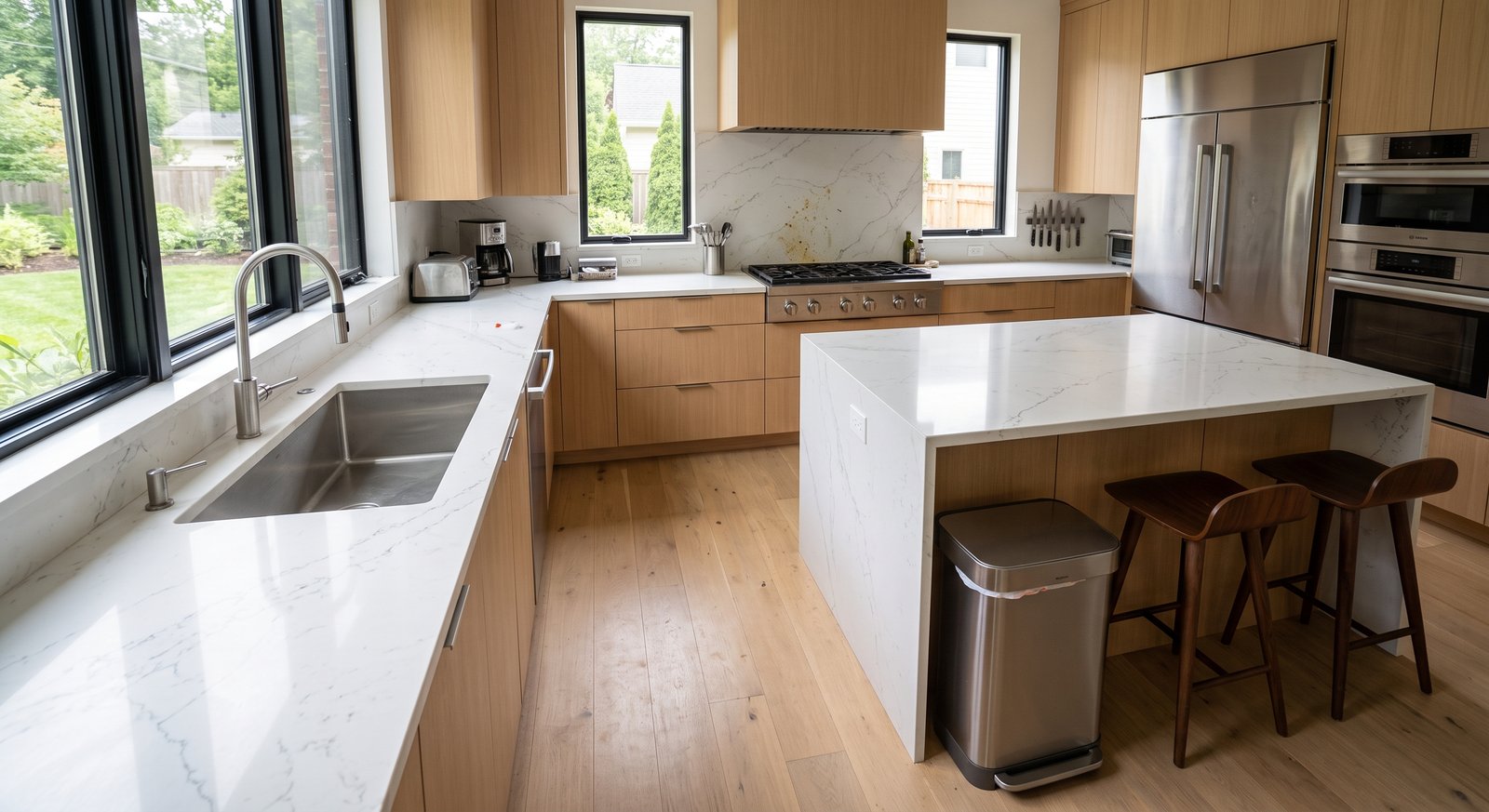 Pristine and clean kitchen after professional service